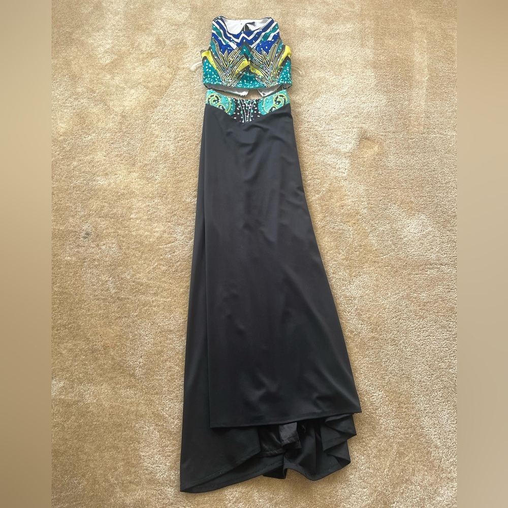 Two piece prom dress